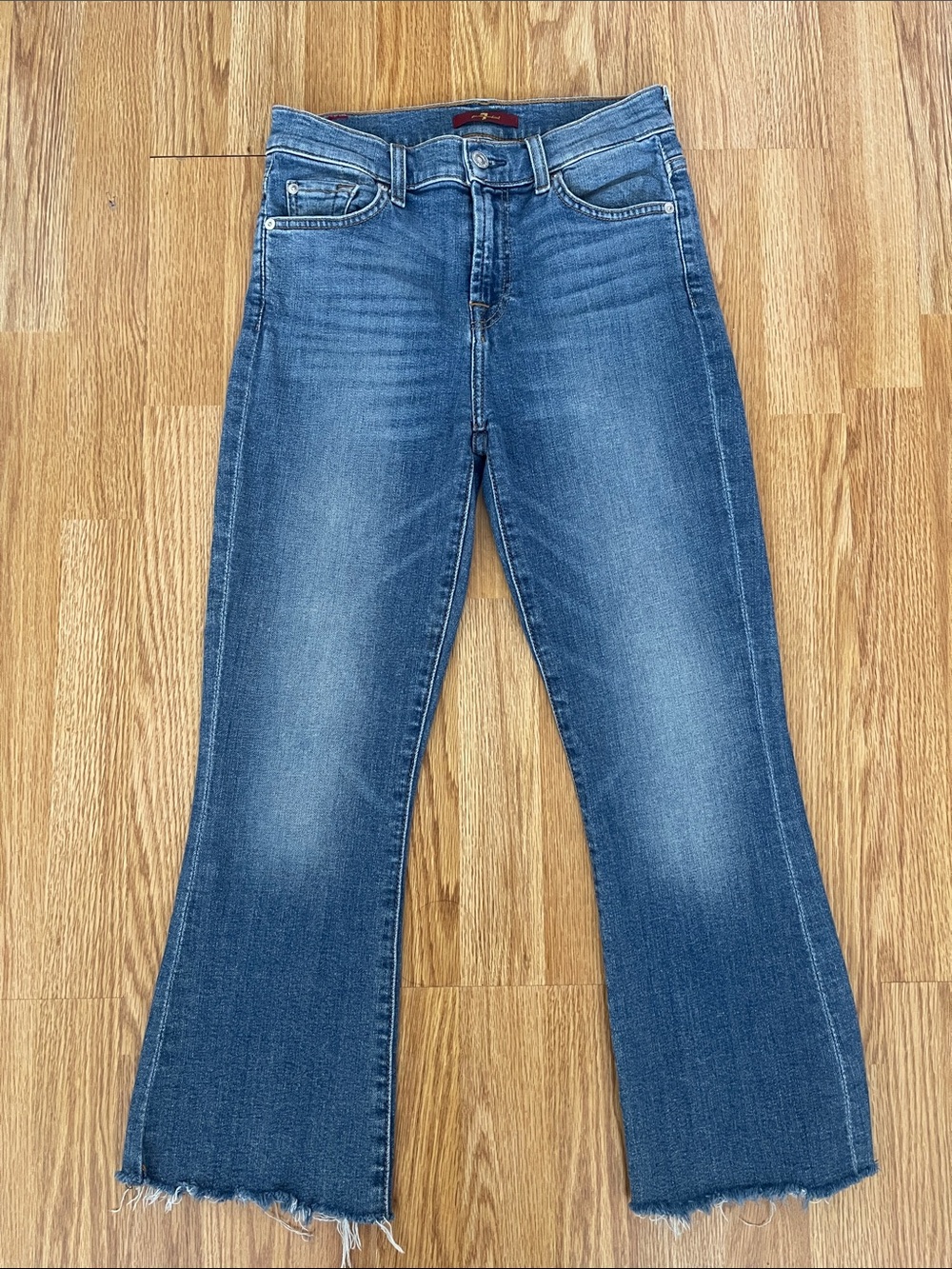 7 For All Mankind- Medium Blue Flare Jeans